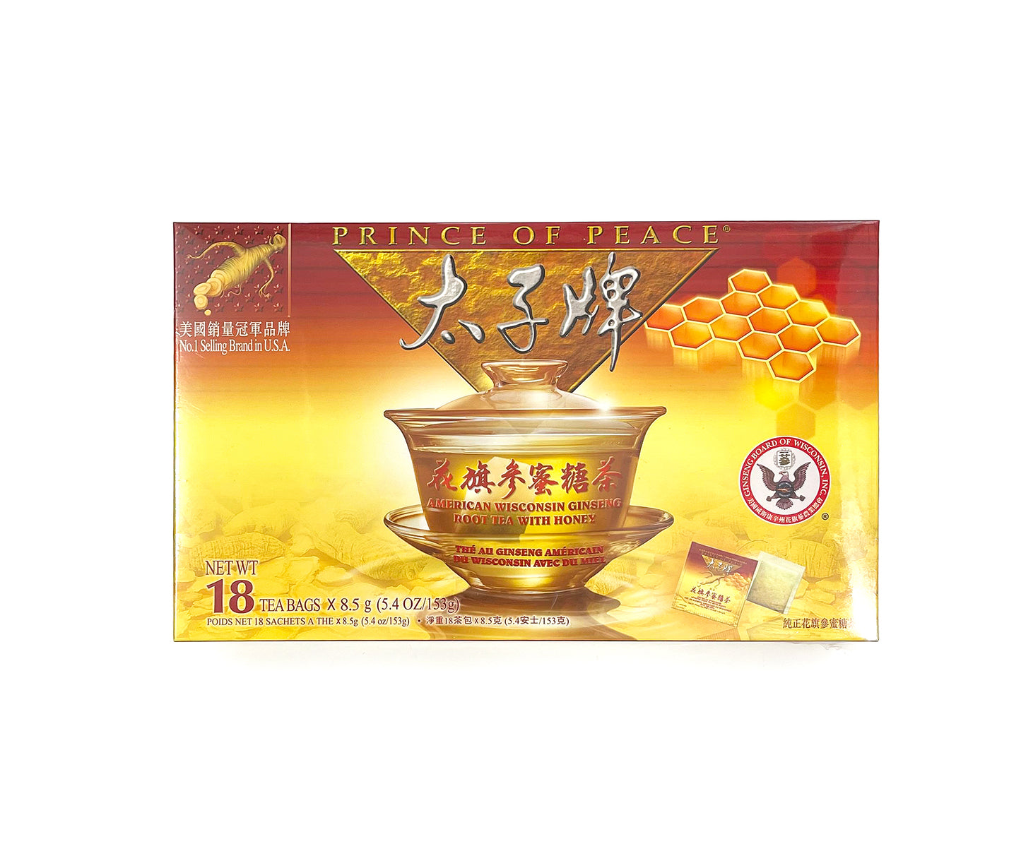 太子牌花旗參蜂蜜茶包